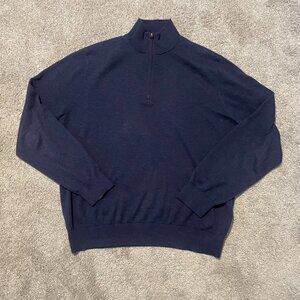 Brooks Brothers Men's Half Zip Supima Cotton Sweater